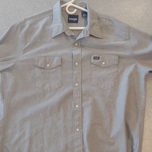 Wrangler‎ Pearl snap button down men's 2XL